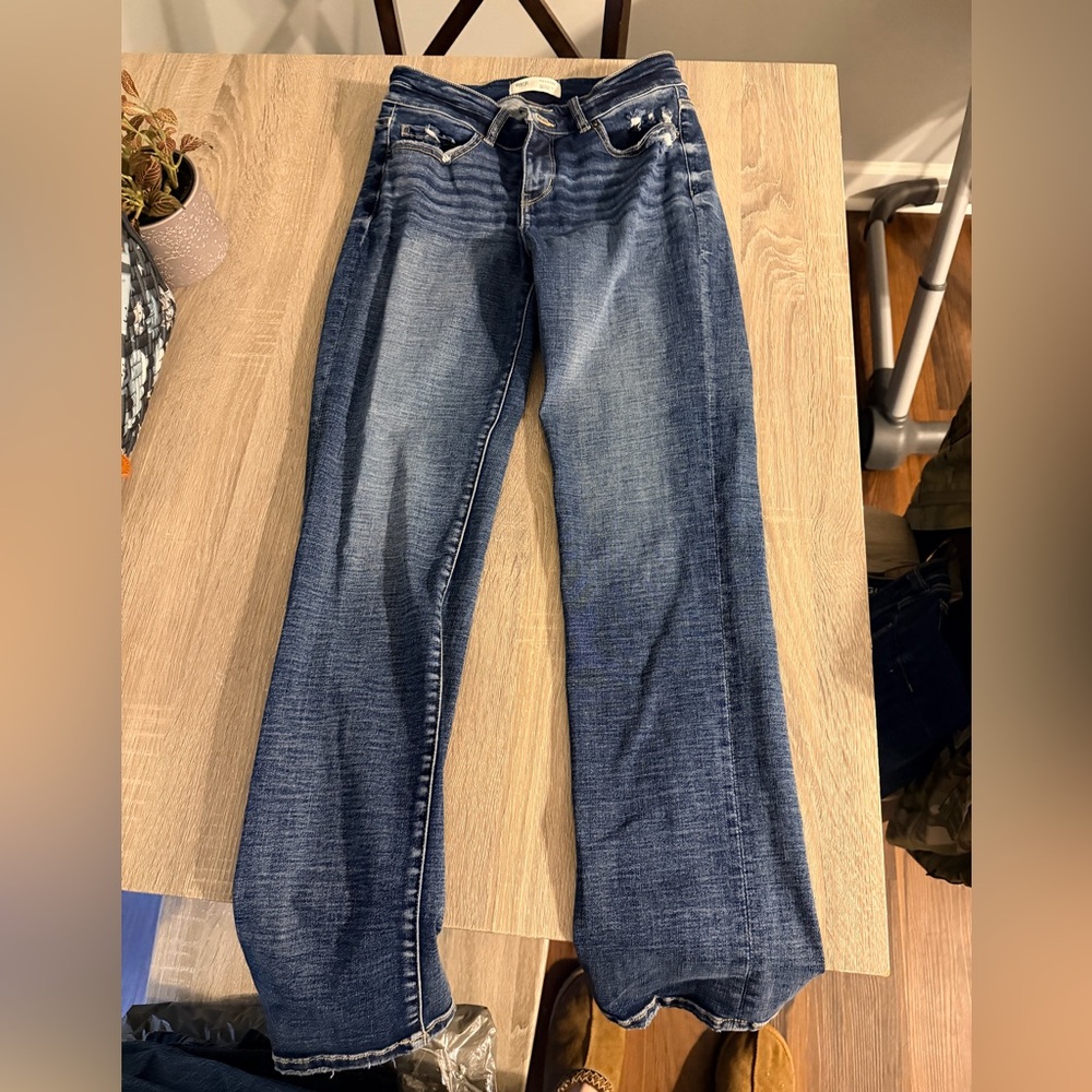 BKE Women's Boot Cut Jeans - Blue